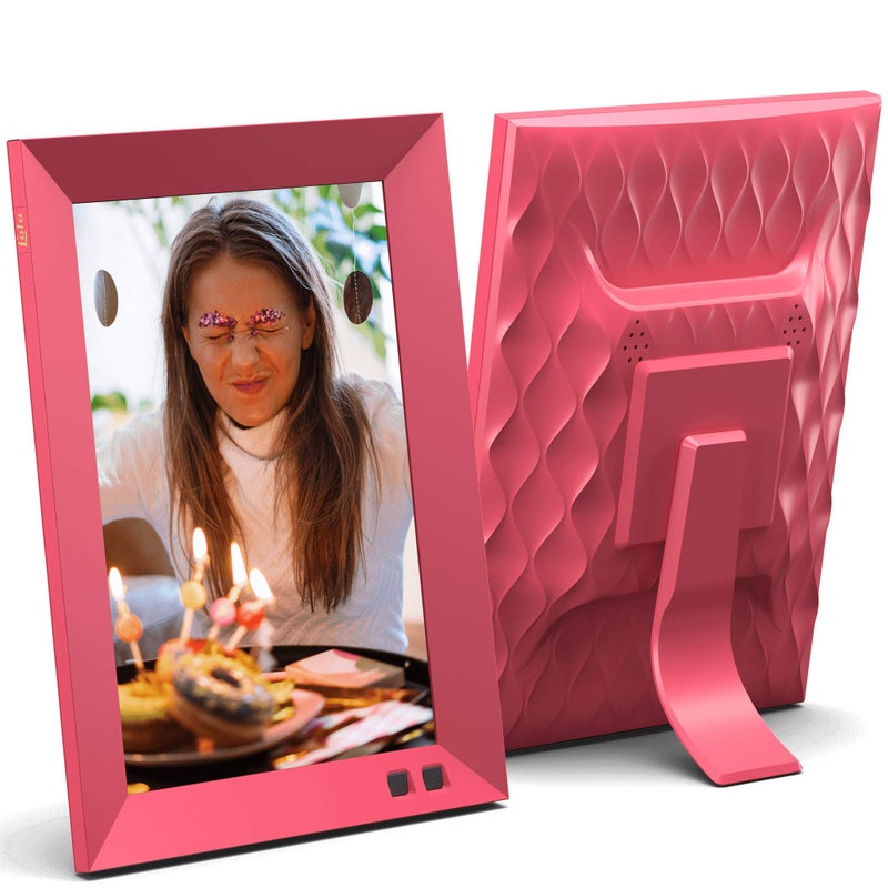 Lola Smart Digital Picture Frame 8 Inch, Share Moments Instantly via E-Mail or App - Pomegranate - Image 1